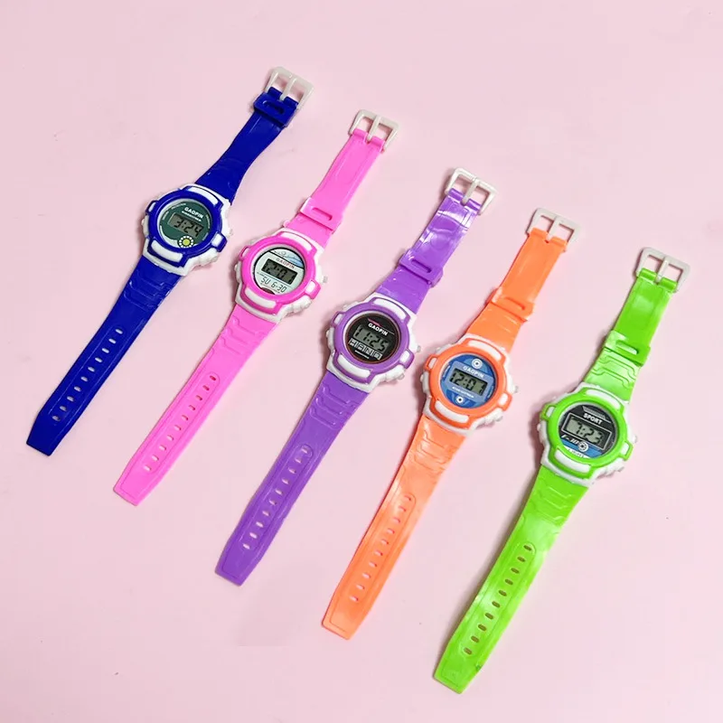 Puzzle per bambini Cartoon orologio elettronico creativo colorato personalità tendenza moda orologio elettronico bambini tempo cognitivo giocattoli