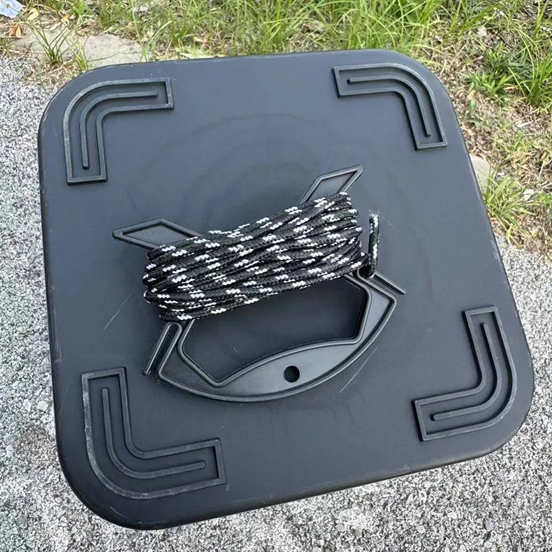 Zusammenklappbarer Transparenter Angeleimer mit 6m Seil & Anti-Sprung-Netz, Robuster Tragbarer Lebendfischbehälter, Outdoor Mini-Fischaufbewahrung – Detail 16