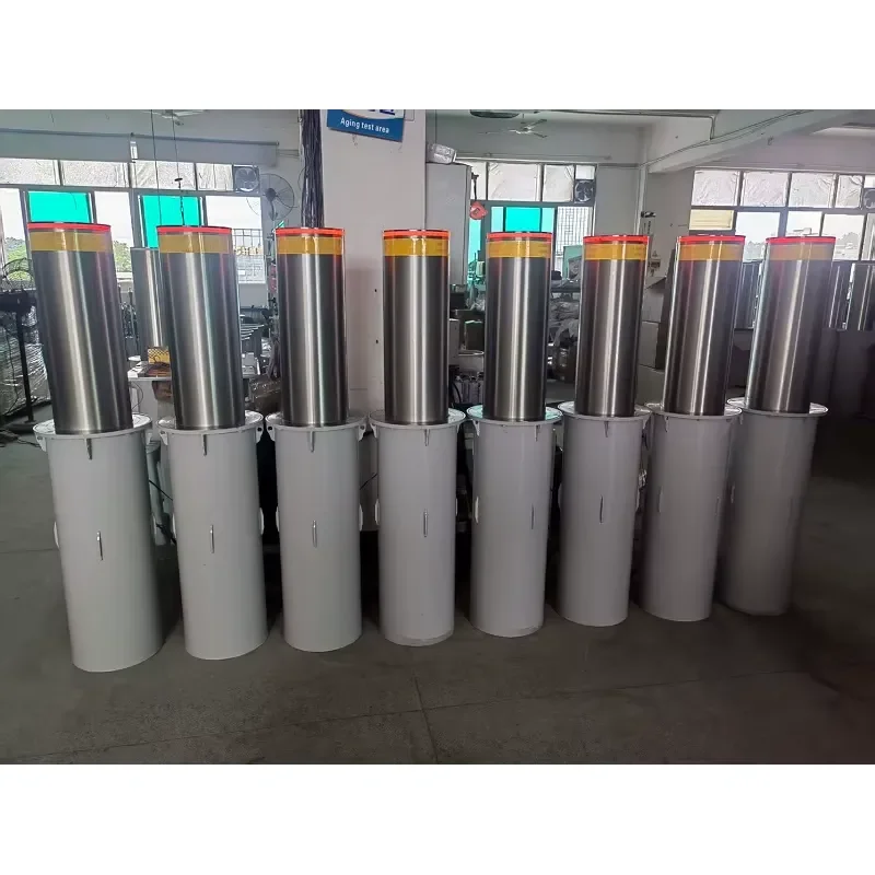 Canada Driveway Parking Lot Security Breakaway Traffic Barrier LED Automatic Retractable Bollard
