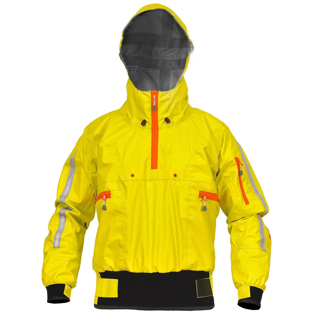 

Outdoor Kayaking Padding Surfing 3-layer Waterproof Material Latex Cuffs And Neckline Drytop Jackets For Men T12