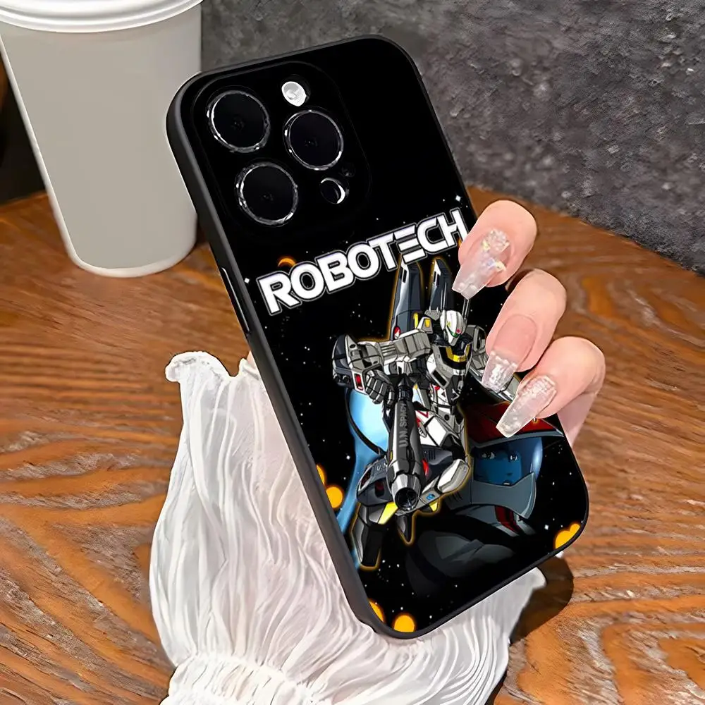 R-Robotech Robert Macross funda de teléfono para Iphone 17 Pro Max 16 15 14 Pro Max 13 Mini 11 12 Xr Xs SE Plus contraportada