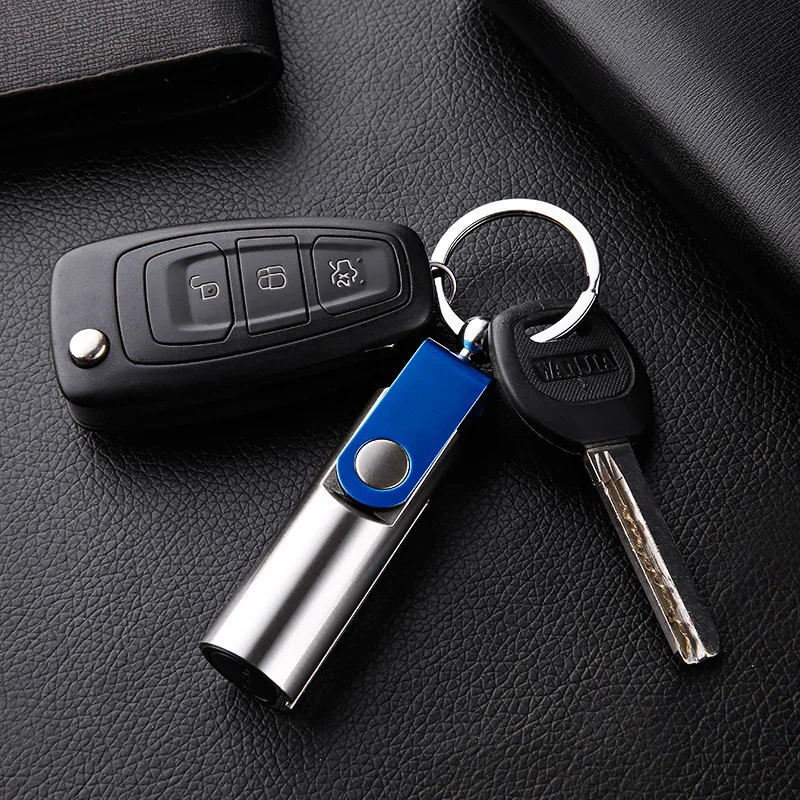 Jobon Outdoor Portable Waterproof Lighter, Multi-functional Creative Waist-mounted Retro Keychain Lighter, Sliding Ignition