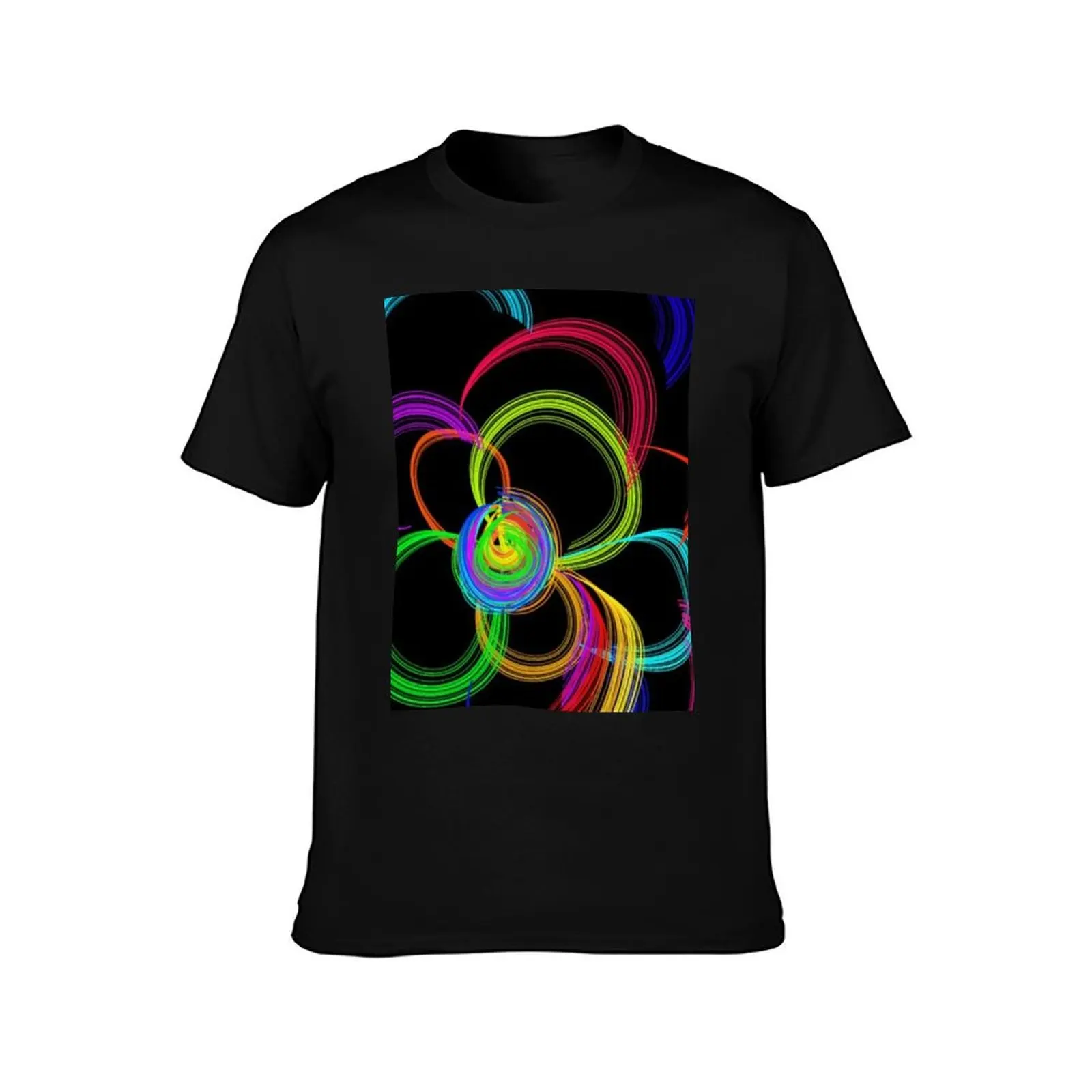 Flower Pow by AmberJoyLiem (In The Colors of Amber) T-Shirt Work Outdoor for Men T-Shirt