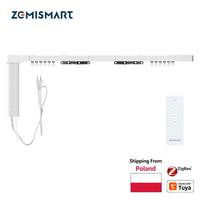 Zemismart Zigbee Smart Electric Curtain Track and Motor Work with Tuya Zigbee Hub SmartThings Alexa Google Home Voice Control