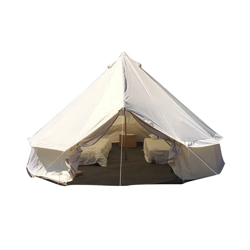 

3m 4m 5m 6m Glamping Luxury Large Mongolian Yurt Double Layers Oxford Canvas Bell Tent