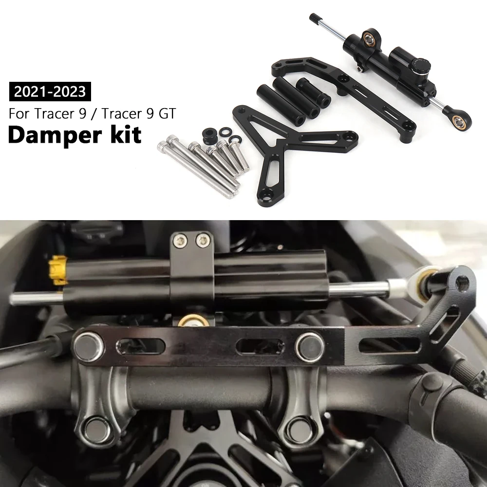 

New Motorcycle Steering Damper Stabilizer Bracket Mount Kit For Yamaha Tracer 9 Tracer9 TRACER 9 GT TRACER9 2021 2022 2023