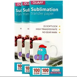 100 sheets sublimation Heat Transfer Paper for inkjet printer diy clothes 11OZ Mug Cup Ceramics Thermal Transfer paper