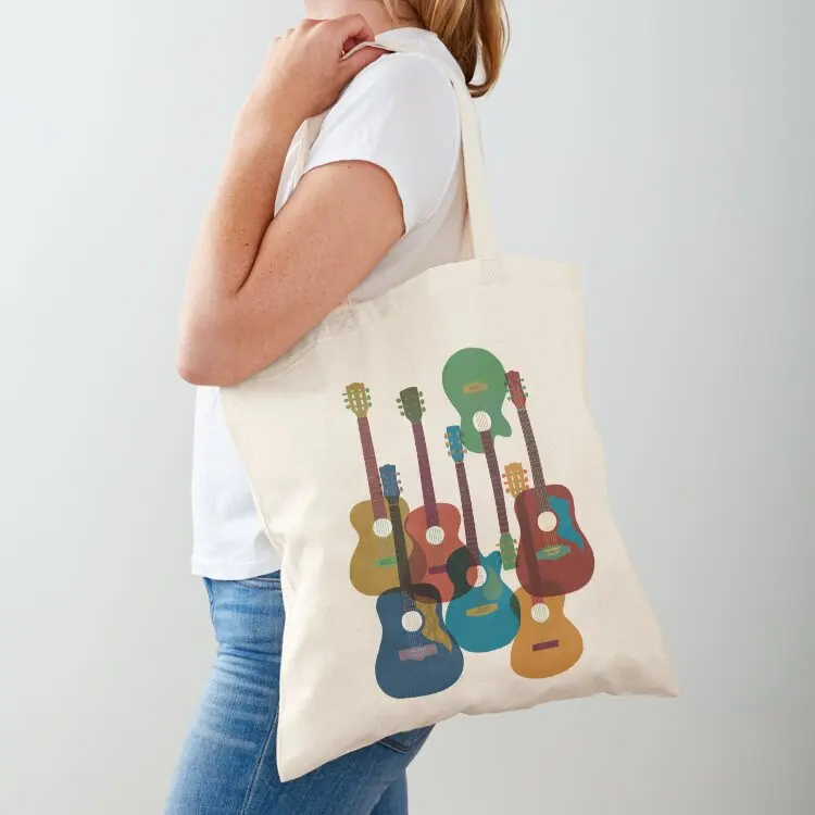 

Retro Mid-Century Guitars Tote Bag canvas tote bag hand bags Shopping bags canvas bags