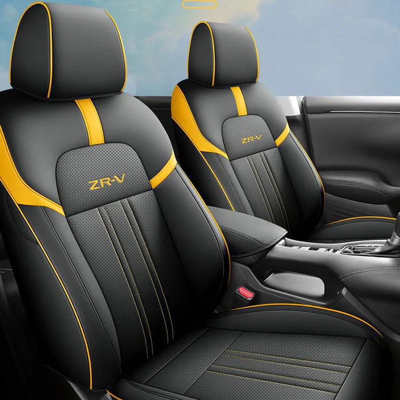 

Специальный чехол на сиденье автомобиля на заказ, 5-местный чехол для Honda ZRV 2023 2024 года, чехол на автомобильное сиденье, полный комплект, кожа высшего качества