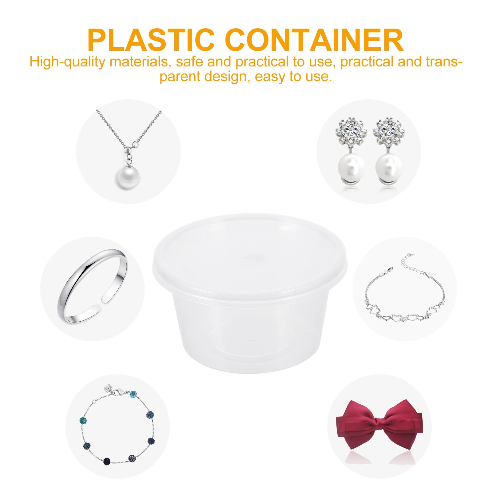 

100 Sets Plastic Box Packing Boxes Container Take Away Lunch Food Containers with Lids