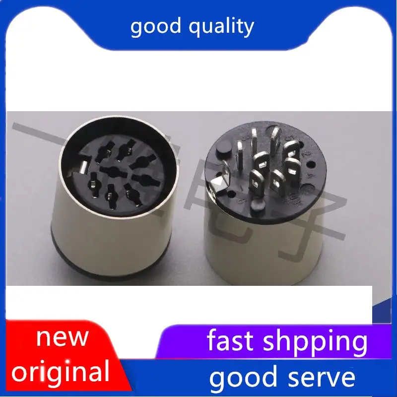 10pcs original new DSCT-8-07m large keyboard plug DIN interface S terminal 8-pin MIDI 8-core socket female