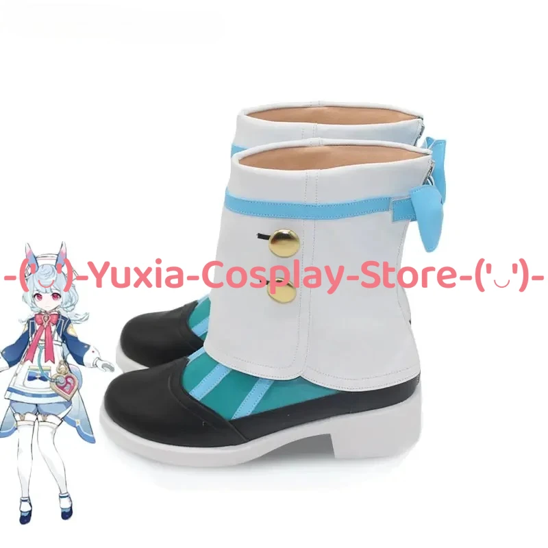 Yuxiacosplay! Buty do cosplayu Sigewinne z Genshin Impact, rekwizyt postaci z anime, skórzane botki z PU, kostium na Halloween, karnawał, imprezę.