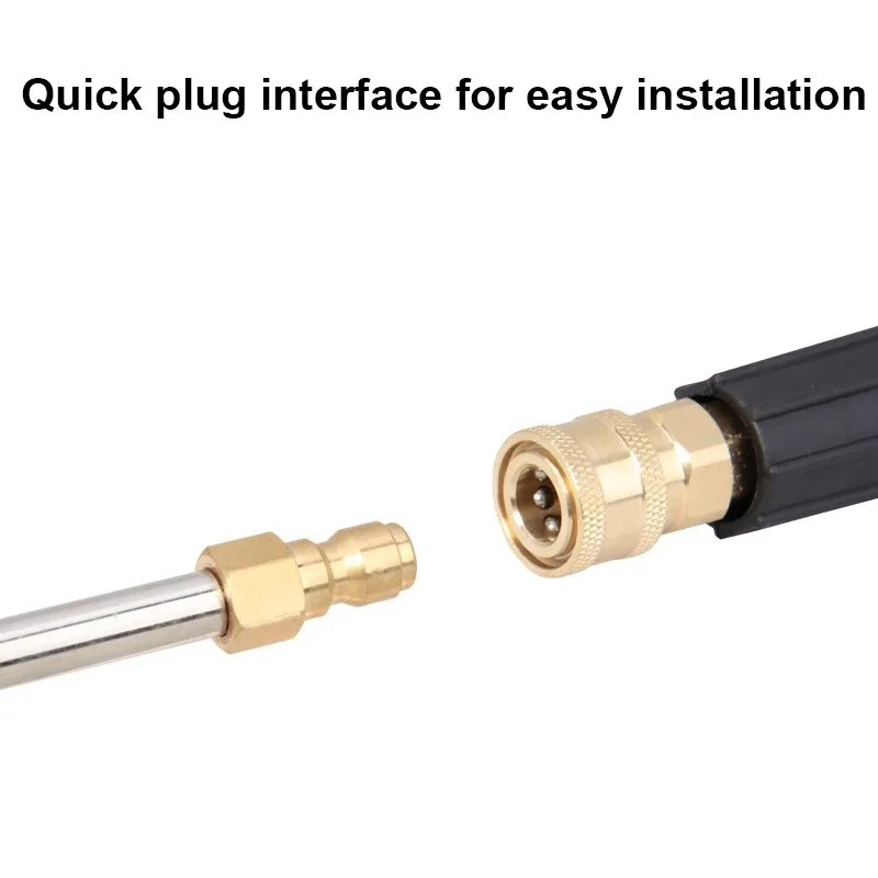 High Pressure Washer Curved Extension Nozzles 1/4 Quick Plug SS Bend Rod With 25 Degree Fan Spray Nozzle Car Cleaning Tool image 5