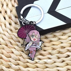 Demon of Slayer Enamel Keychain New Classic Anime Cute Cartoon Kanroji Mitsuri Pendant Keyring Collection Jewelry Presents
