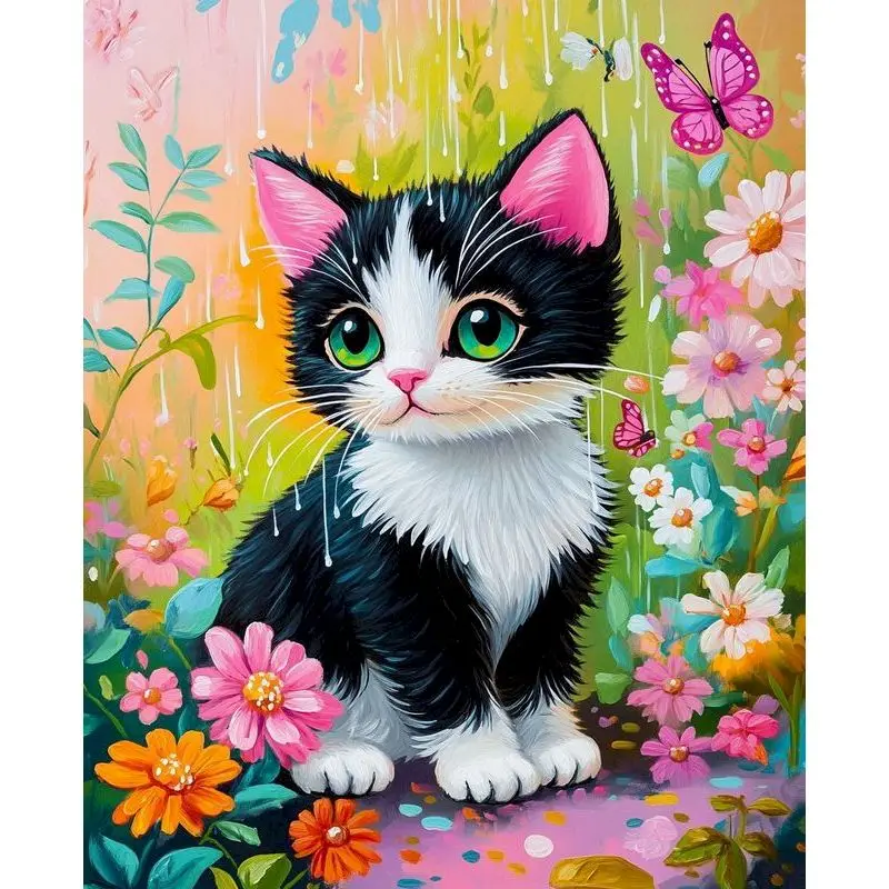 RUOPOTY Paint By Numbers Landscape Diy Painting By Numbers Kit Green Grass Road Home Wall Art For Adults Unique Gift Artwork