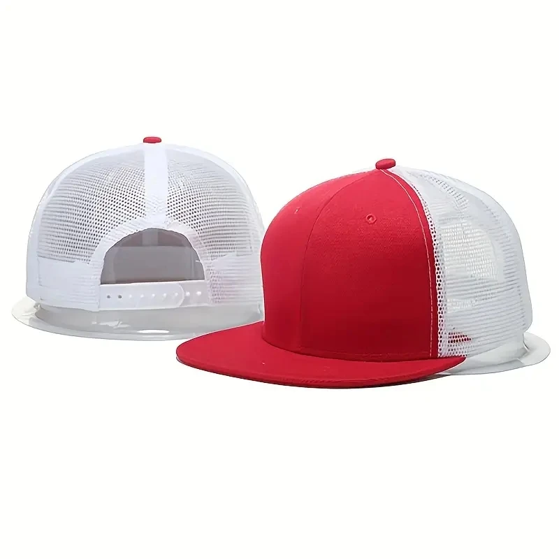 Fashion Unisex Cap Acrylic Plain Snapback Hat High Quality Adult Hip Hop Baseball Cap Men Women Mesh cap Outdoor Leisure Basebal