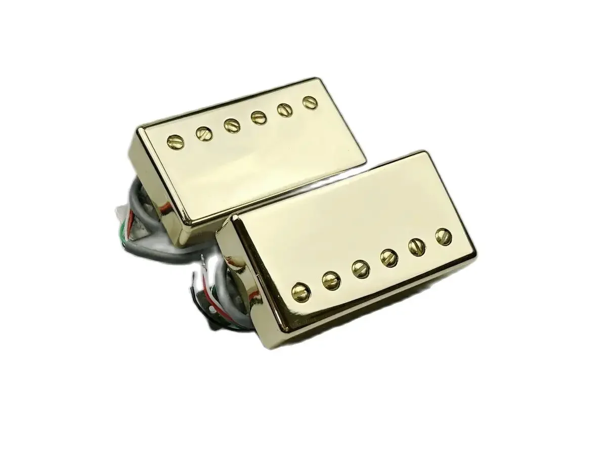 

Guitar Pickups Alnico V BB1 BB2 Series PAF Humbucker Pickup 4C Set Golden Cover For Electric Guitar