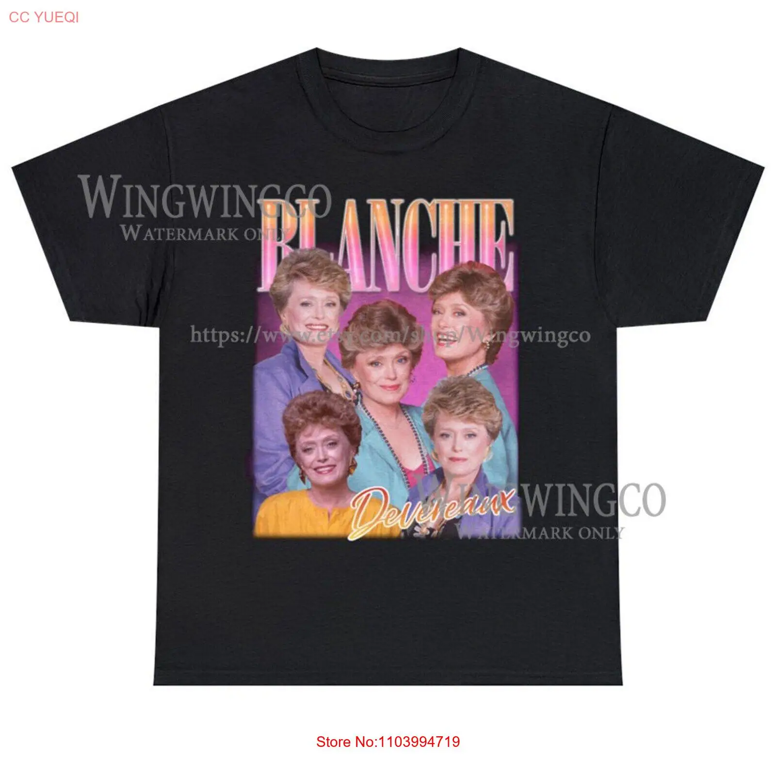 Blanche Devereaux Vintage Bootleg Tshirt, Rue McClanahan Vintage Graphic