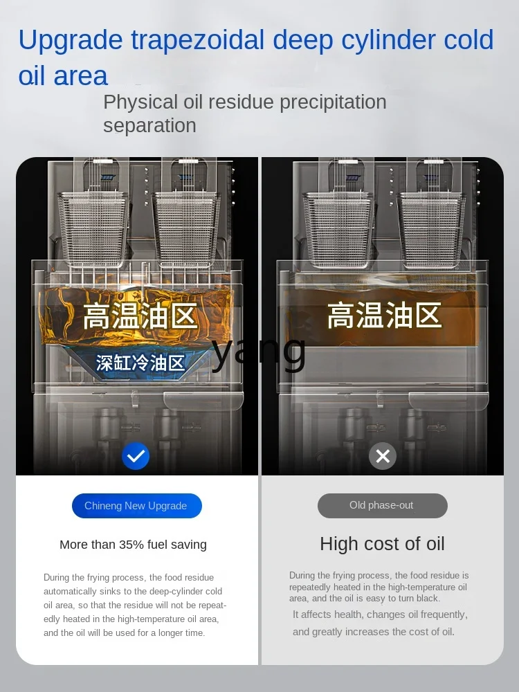 LH  Commercial Full-Automatic Lifting Large Capacity Intelligent Single and Double Cylinder Vertical Deep Frying Pan