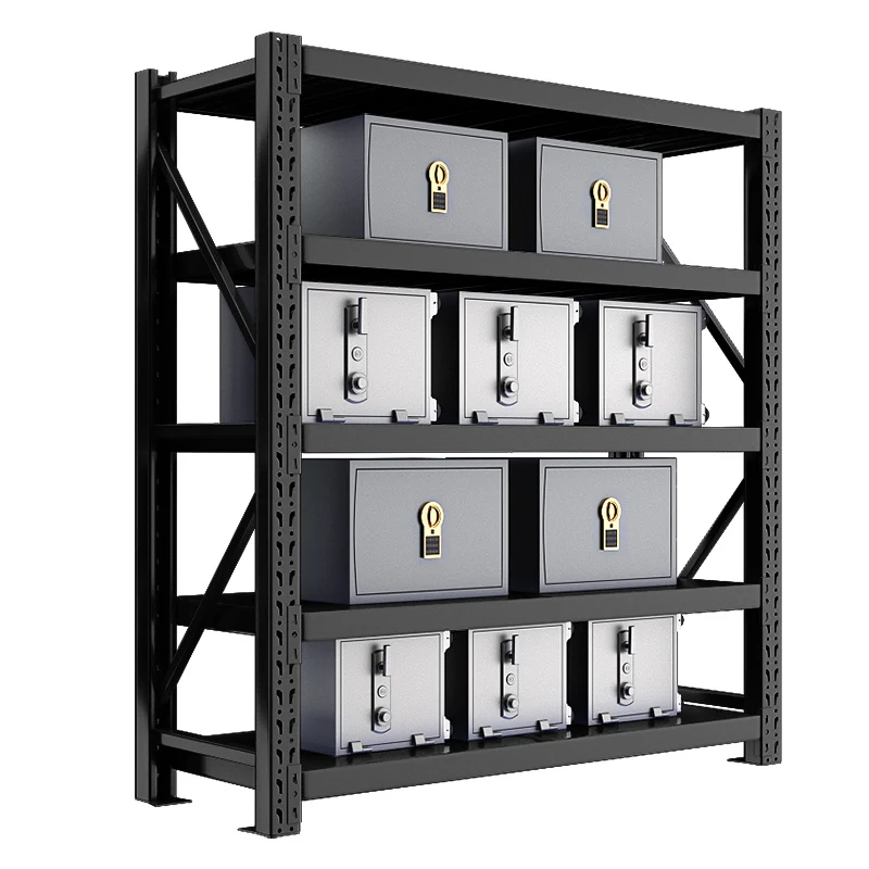 

Warehouse Storage Racks Adjustable Shelves Stacking Racks Boltless Metal Home Frame 4 Layers Steel CE 3 Layers Garage Storage