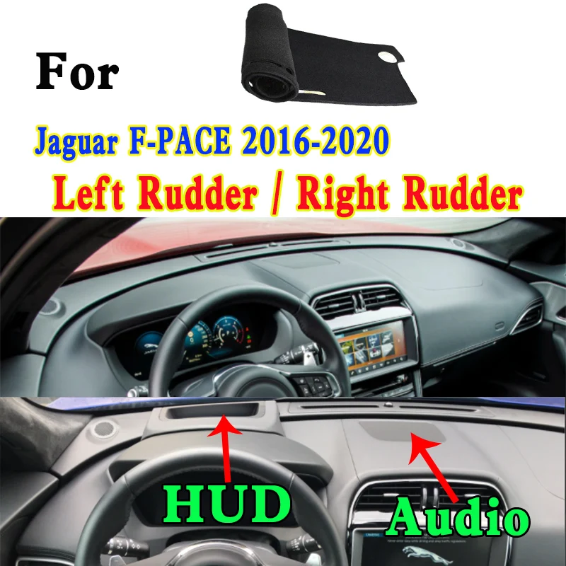 

For Jaguar F-PACE X761 2016-2020 Car-Styling Dashmat Dashboard Cover Instrument Panel Insulation Sunscreen Protective Pad