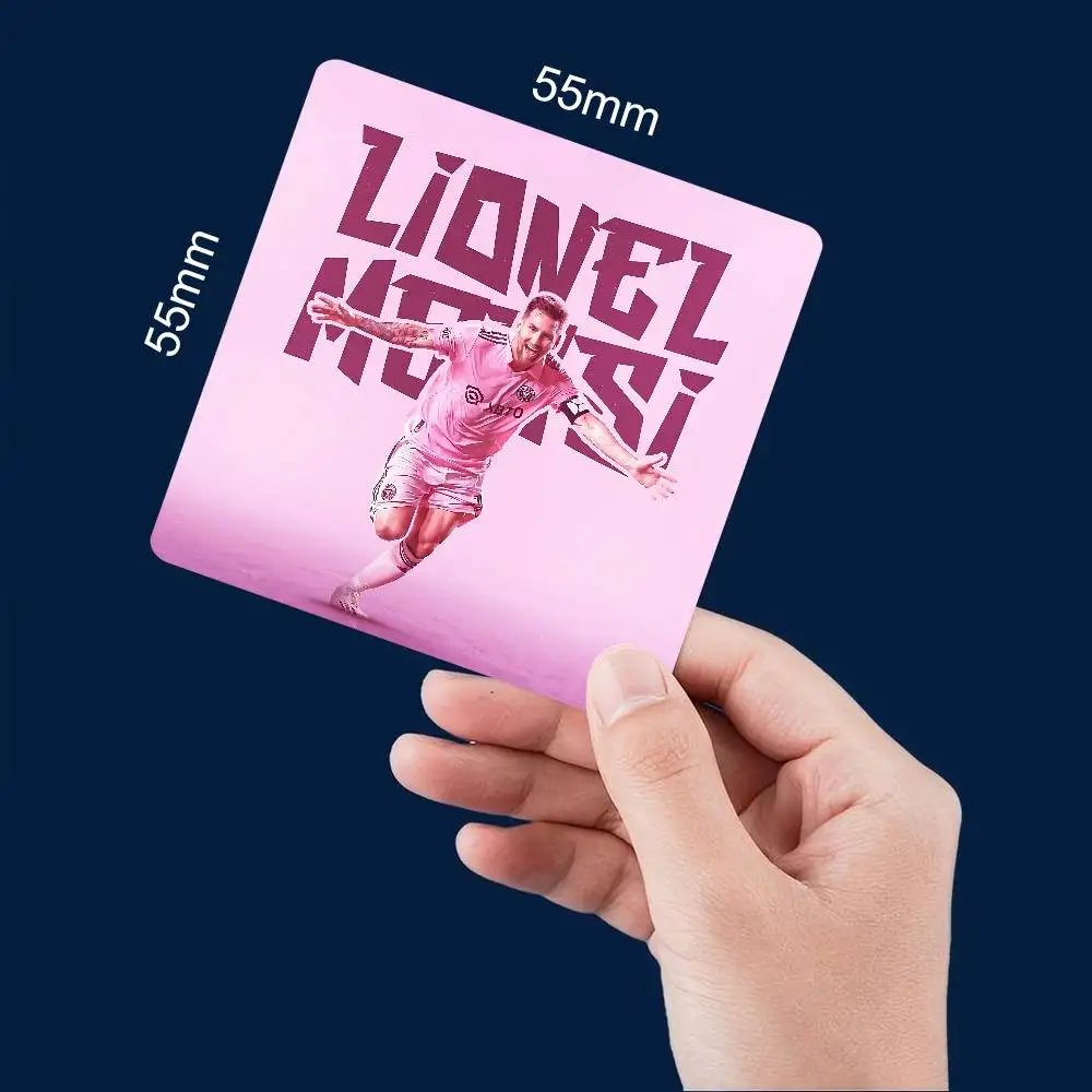 نجم كرة القدم L-Lionel M-Messi 1 قطعة مغناطيس الثلاجة شخصية حامل صور مغناطيسي دائم مربع صورة سطح الثلاجة Magne