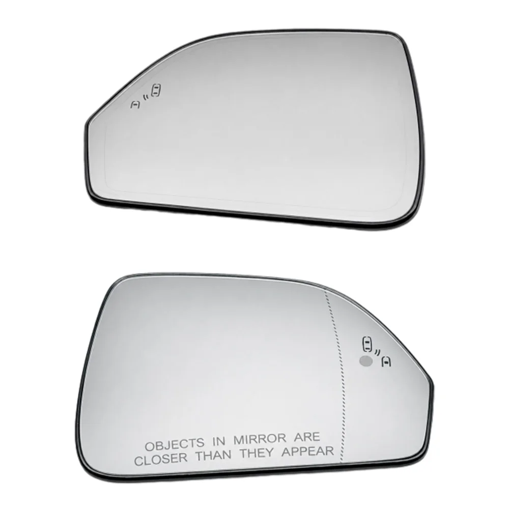Heated Blind Spot Left/Right Side Mirror Glass White Convex Rearview Exterior for Lincoln MKZ 2013-2020 USA Version LHD