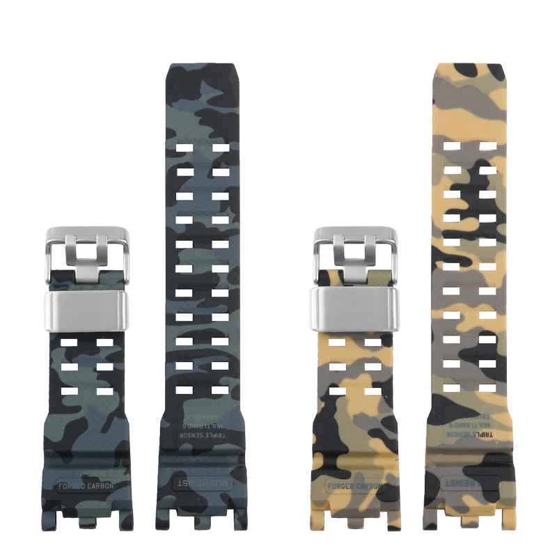 Camouflage band For Casio G-SHOCK GWG-2000 GWG-2040 Mudmaster Watch Strap Men Waterproof Resin Watchband Bracelet Accessories