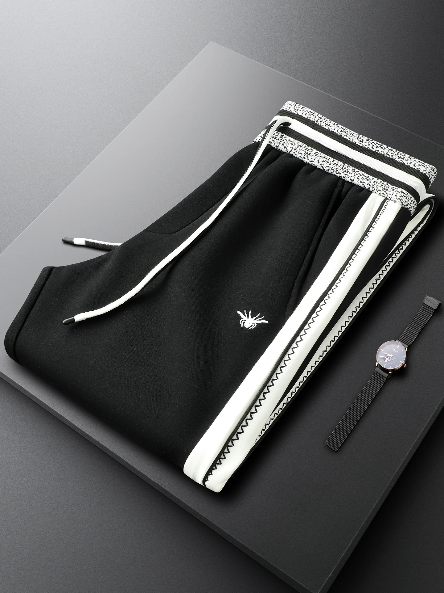 

Мужские повседневные брюки Bla Spor с эластичной резинкой на талии, прямые облегающие брюки, осенне-зимние новые спортивные штаны