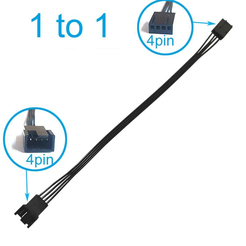 Lüfter-Kühlzubehör 3-Pin 4-Pin Y-Splitter-Kabel Buchse auf 2/3/4 Motherboard CPU PWM Lüfter-Hub PC-Gehäuse Verlängerungsadapterkabel
