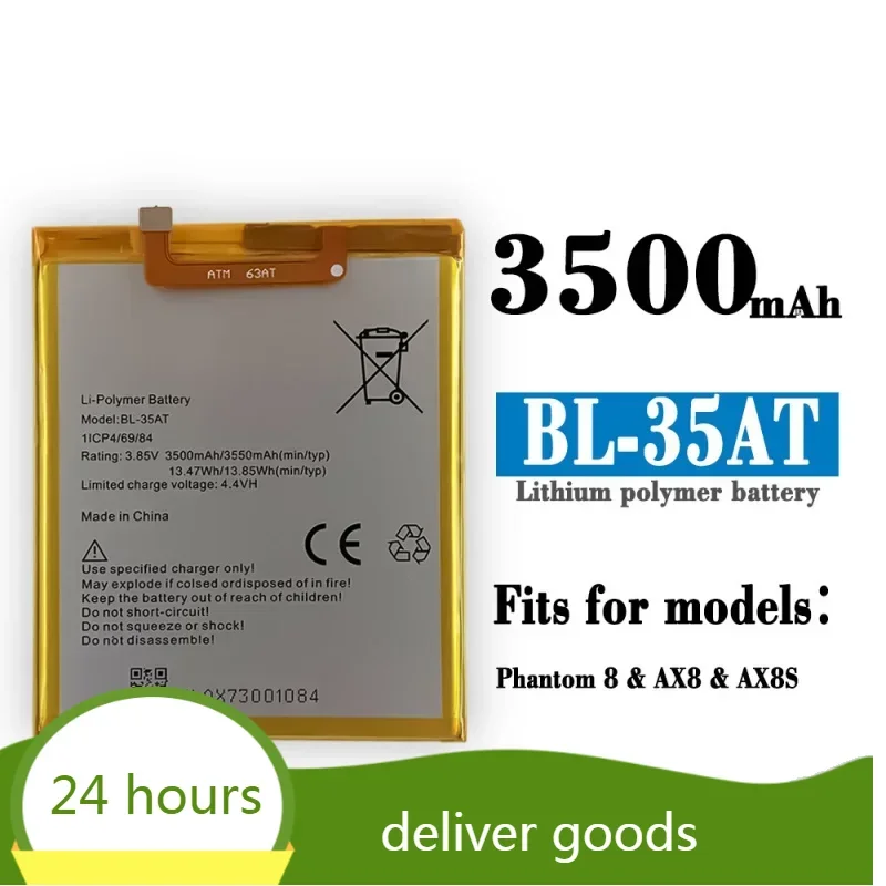 Applicable to Tecno Phantom 8/Ax8/AX7 Mobile Phone BL-35AT Built-in Battery Battery Brand New