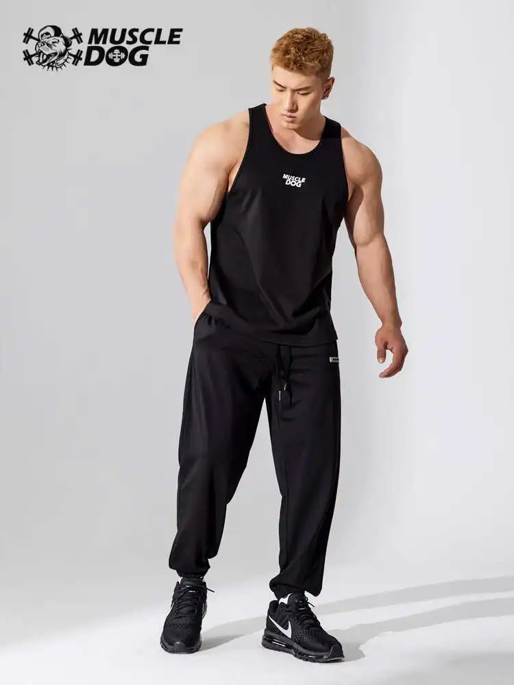 Summer Ice Silk Cuffed Thin Harem Pants Casual Black Plus Size Loose Sweat Trousers