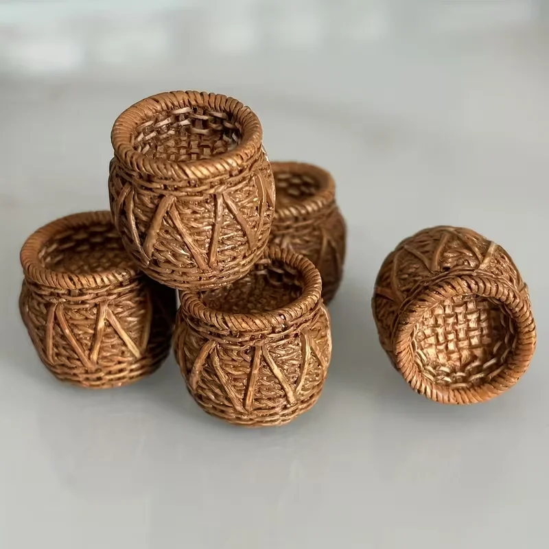 5 Stück Mini-Korbstühle aus Ku – Rattan Plant Basket Bewertung und Preis