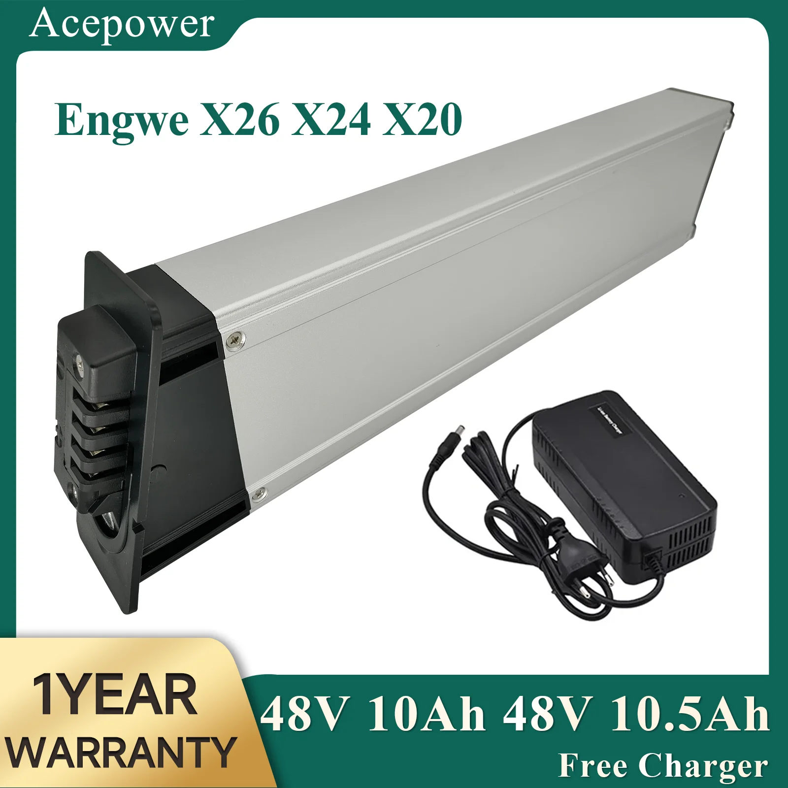 Image of Für Engwe X20 X24 X26 Elektrofahrrad 48V7.8Ah 10Ah 10.5Ah Akku für Engwe X26 X24 X20 Faltbares E-Bike Ersatzakku