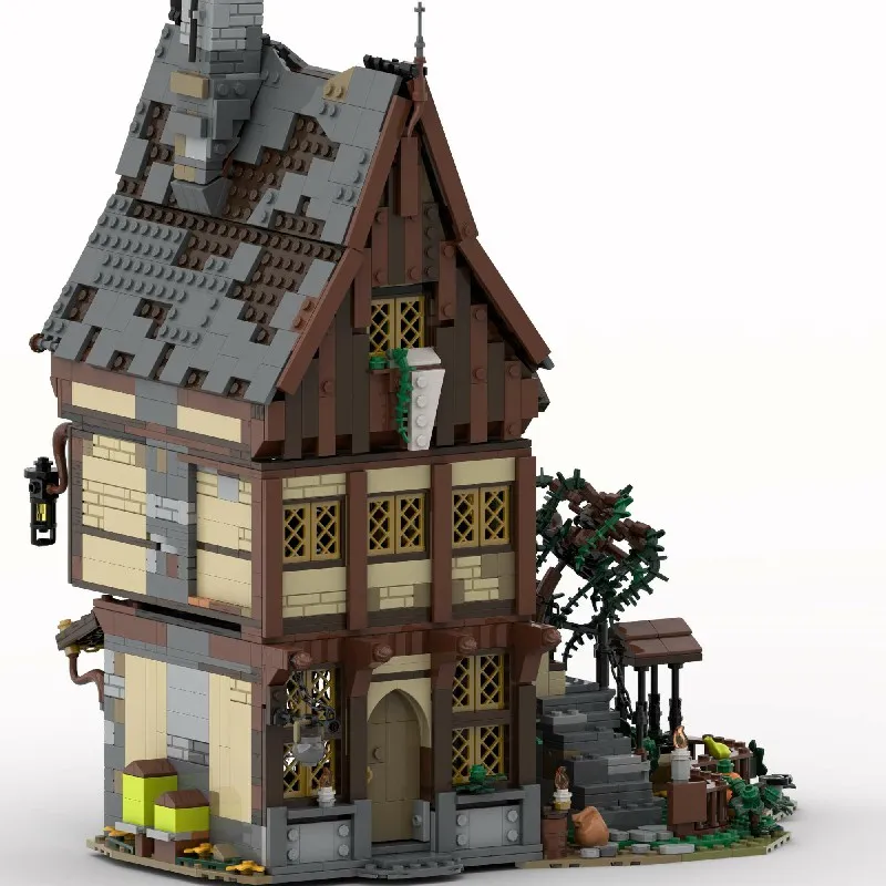 Medieval Magic Witch House Building Blocks Set - MOC 2148 PCS Wizarding Cottage Bricks Kit for Adults Kids Home Decor Gift