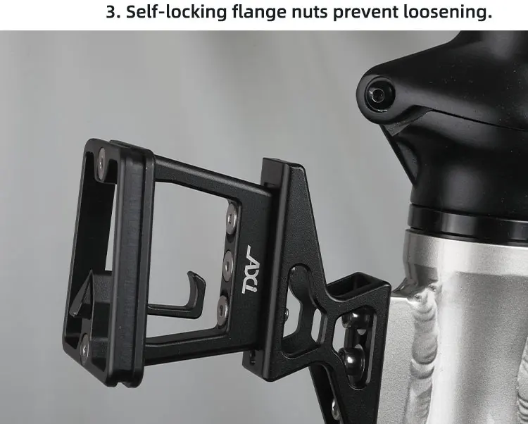 AXI Faltrad-Vordertasche Erhöhter Sockel Aluminiumlegierung Vorderradträger-Adapter Erhöhung für Dahon Brompton Faltrad – Detail 20