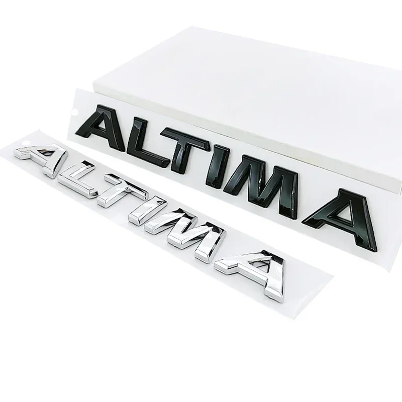 ABS Plastic Letter Sticker Car Rear Trunk Side Body Emblem for Nissan ALTIMA Badge Modification Exterior Styling Accessories