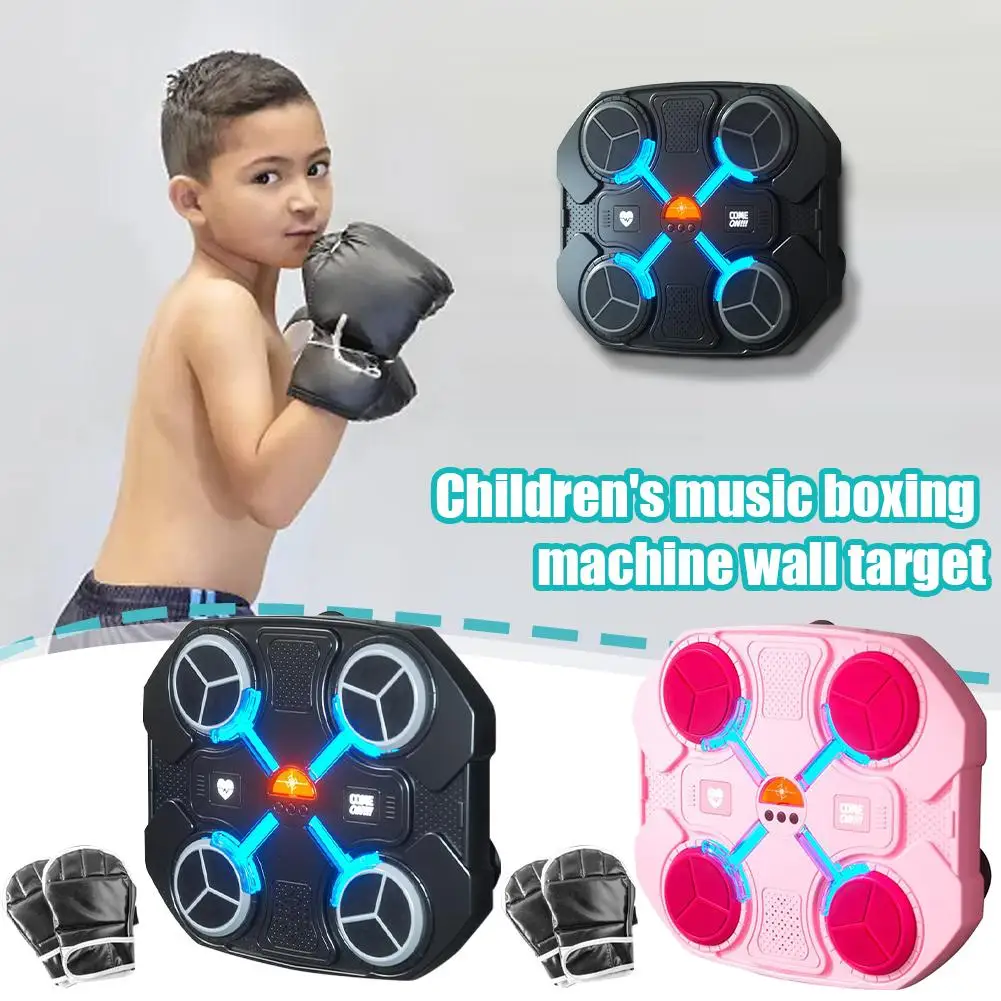 Smart Music Boxing Machine Wall Target Home Electronic Reaction Target Rhythm Exercise Decompression Toy For Children Games