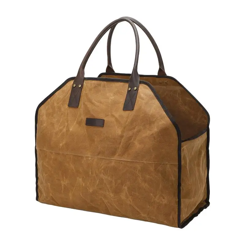 

Firewood Tote Bag Log Carrier Tote Waterproof Portable Large Capacity Firewood Carrying Pouch For Trip Picnic Holiday Campfires