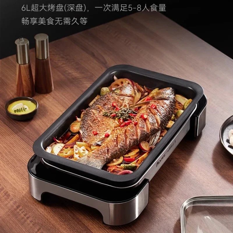 Electric BBQ for Household Restaurant Smokless Electric Fish Grill Indoor Outdoor Parrilla Electrica Para Cocinar