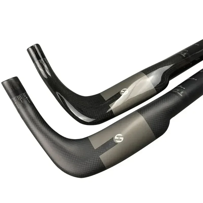 TOSEEK 400 مللي متر 420 مللي متر 440 مللي متر الطريق دراجة المقود ألياف الكربون 31.8 مللي متر دراجة المقود الترياتلون مقود الدراجة بولهورن قطرة بار #3