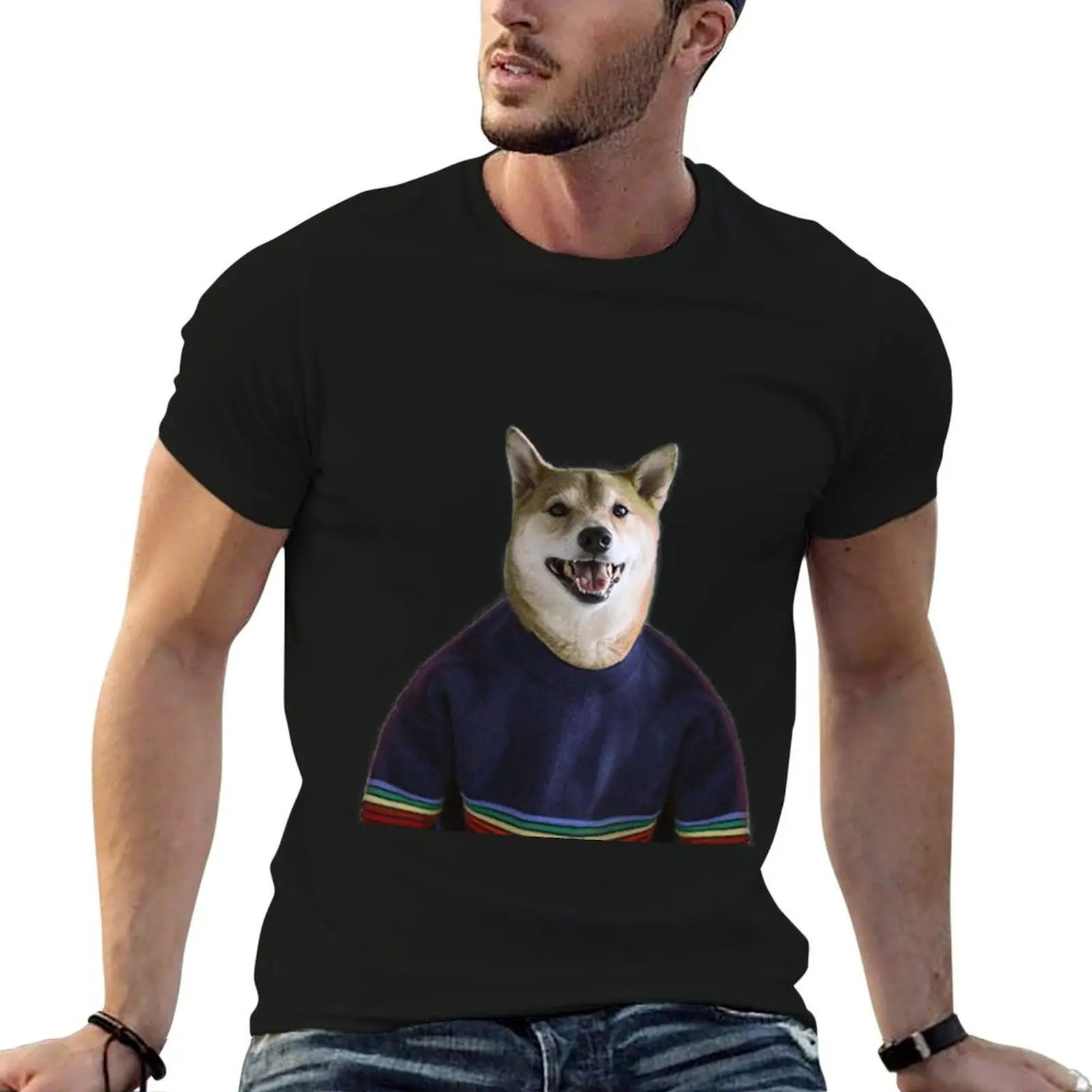 Well-Dressed Doggo T-Shirt street wear funny shirt cotton mens t shirts top quality