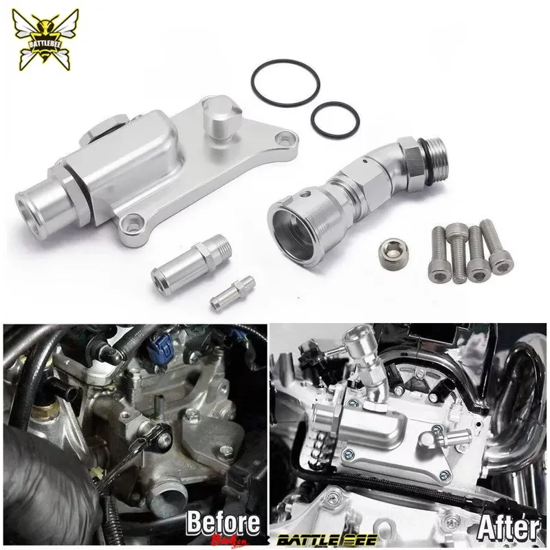Hot Sale K Series Upper Coolant Housing Straight Elbow Filler Neck Hose Adapter Replacement for K20Z3 K24 Excludes