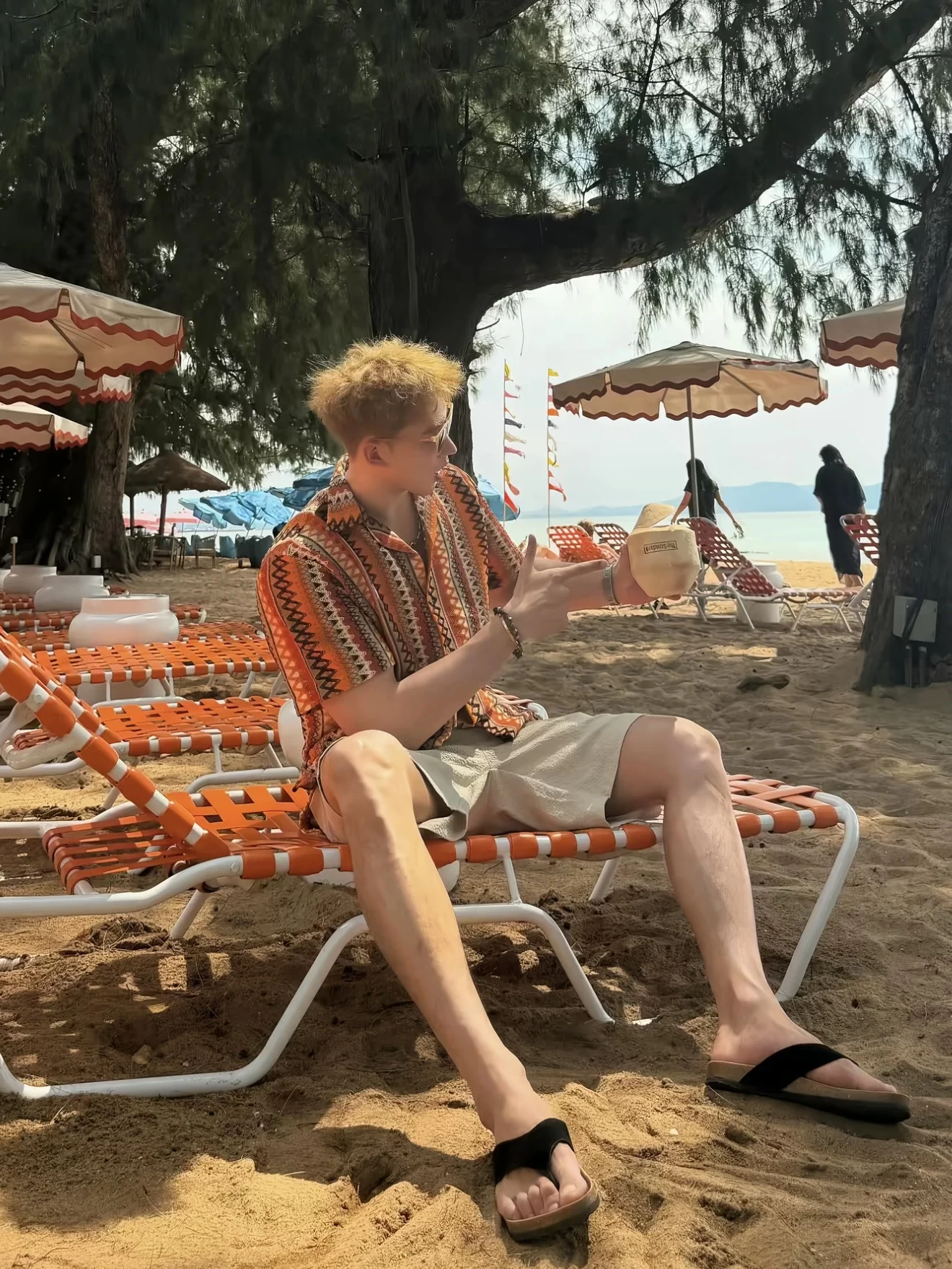Kemeja Kasual Lengan Pendek Ga - Beach Shirt Hawaiian ulasan dan harga