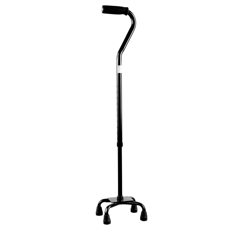 Elderly cane walking stick telescopic adjustable non-slip lightweight aluminum alloy four-legged walker