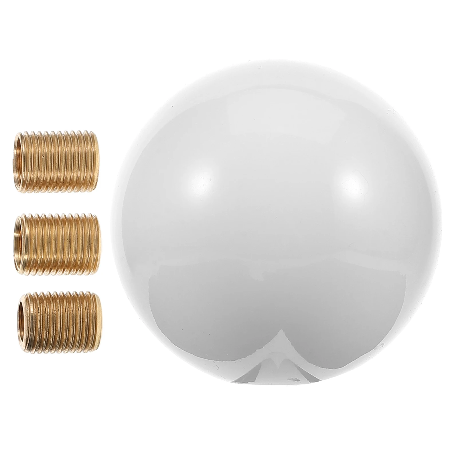 

Universal Manual Gear Shift Knob Durable Metal Sturdy Comfortable Ergonomic Design Round Ball Adapter for Car Acuity Trax Style