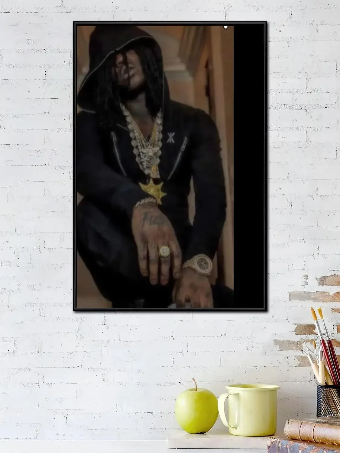 chefe keef cantores pôster de arte em tela e arte de parede, impressão de imagem, família moderna, decoração de quarto, pôsteres