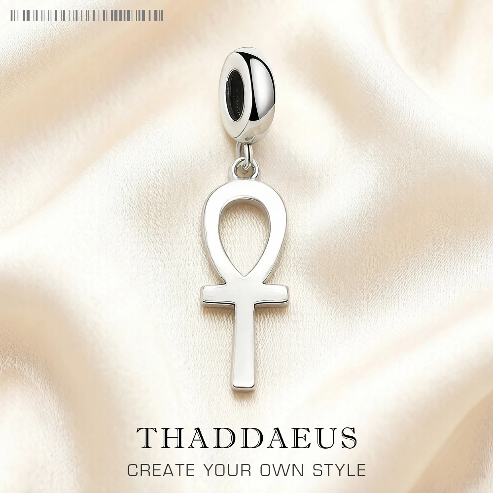 Cruz de la vida Ankh Charm Egypt Club joyería regalo vintage en plata de ley 925