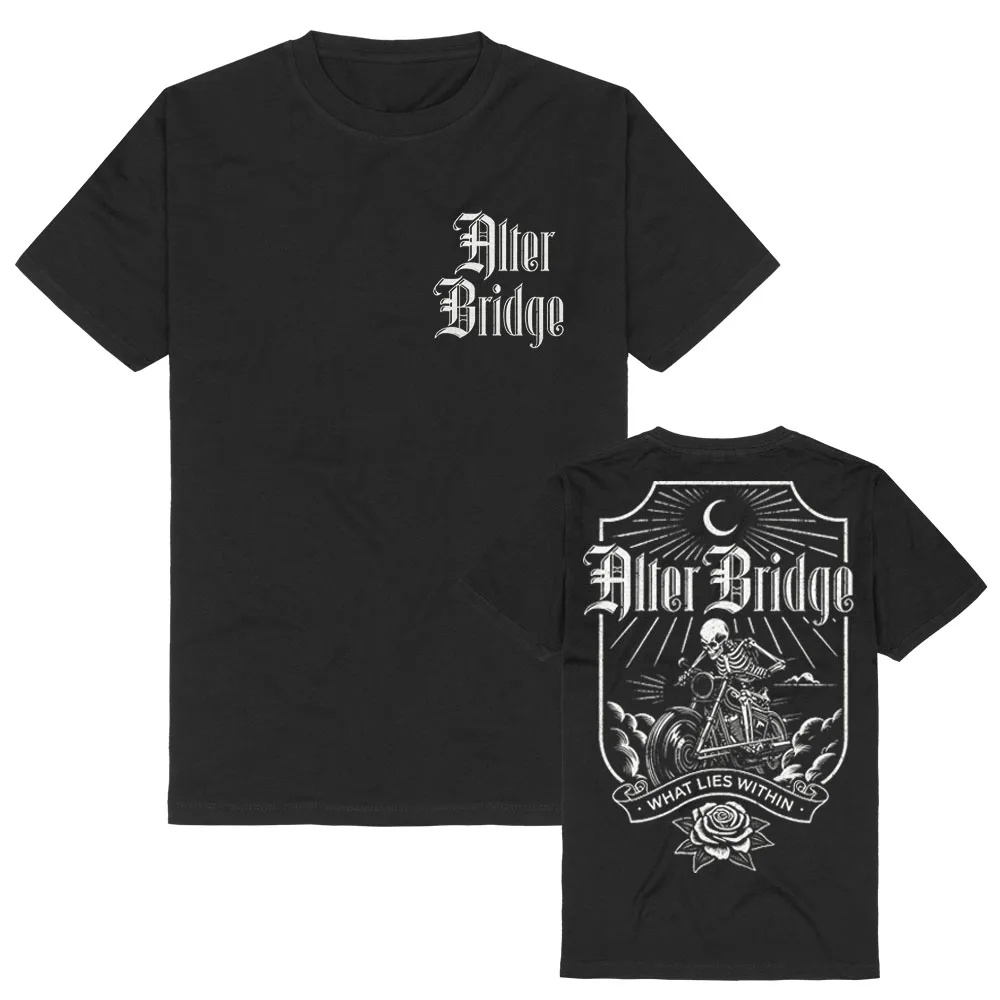 Alter Bridge Hard Rock Retro Streetwear Gothic Aesthetic Grunge Round Neck Comfortable High Quality Cotton Short Sleeve Unisex