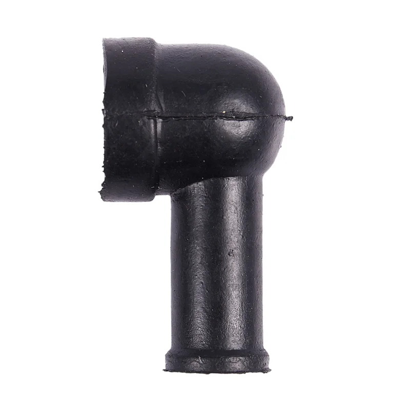 40 Pcs 15Mm X 8Mm Black Smoking Pipe Shaped PVC Battery Terminal Insulating Covers Boots